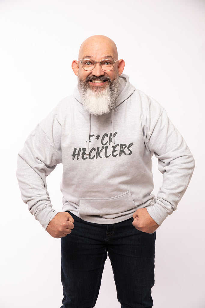 F*CK HECKLERS Hoodie (Heather Grey)