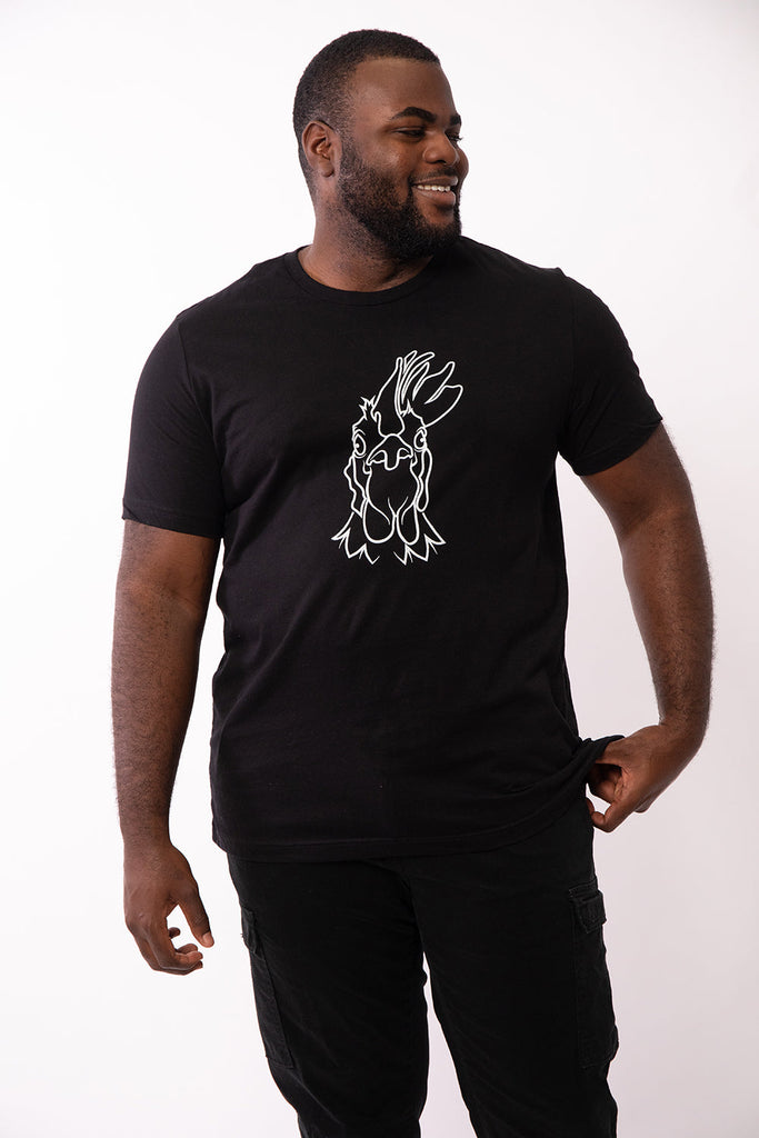 Rooster Tee (black)