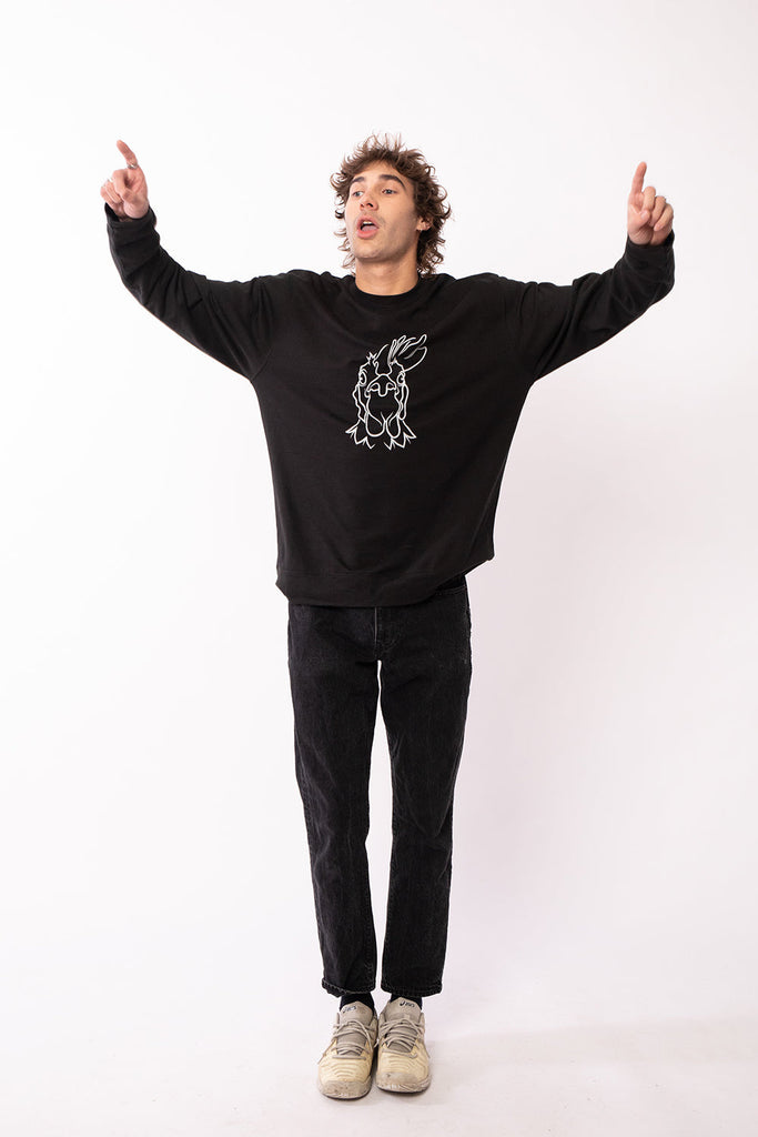 Rooster Crewneck (Black)