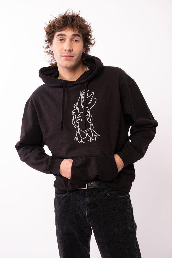 Rooster Hoodie (Black)