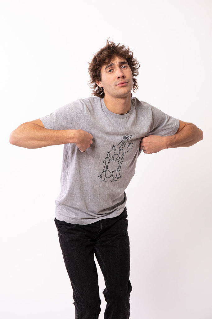 Rooster Tee (Heather Grey)